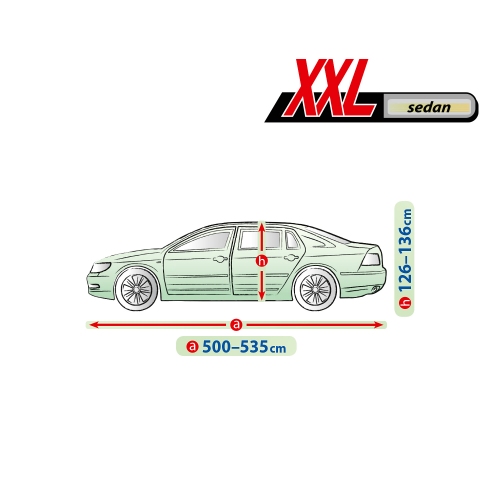 Prelata auto, husa exterioara Mobile Garage XXL Sedan lungime 500-535 cm