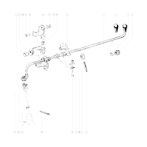 Inel levier cutie viteze Renault R5 R4, bucsa originala 7705002032, 16.25X20