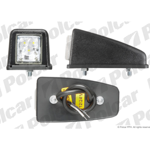 Lampa gabarit auto BestAutoVest 12/24V cu LED, culoare Alba , 52x47x102mm, fixare cu suruburi