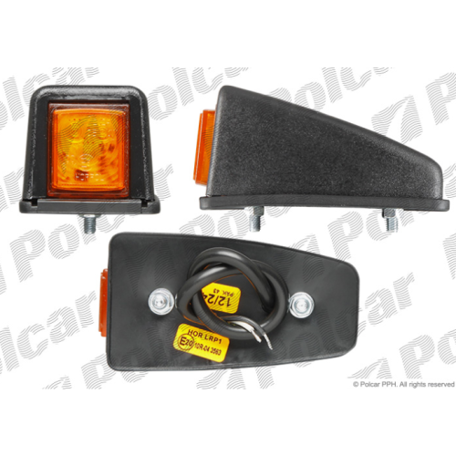 Lampa gabarit auto BestAutoVest 12/24V cu LED, culoare Galbena , 52x47x102mm, fixare cu suruburi