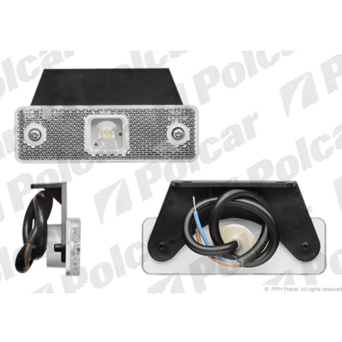 Lampa gabarit auto BestAutoVest 12/24V dreptunghiulara alba cu leduri, 98x31x18mm , 1 buc.