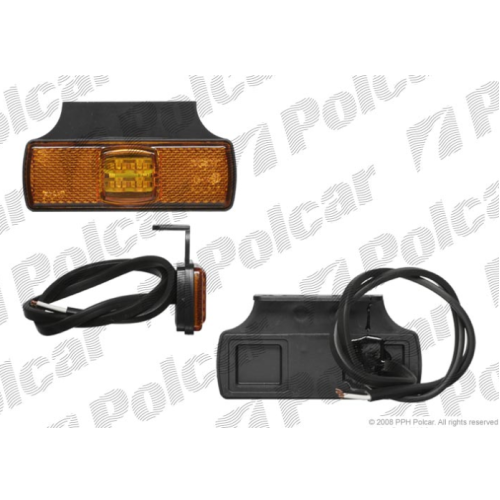 Lampa gabarit auto BestAutoVest 12/24V dreptunghiulara orange cu leduri, 97x30x12mm , 1 buc.