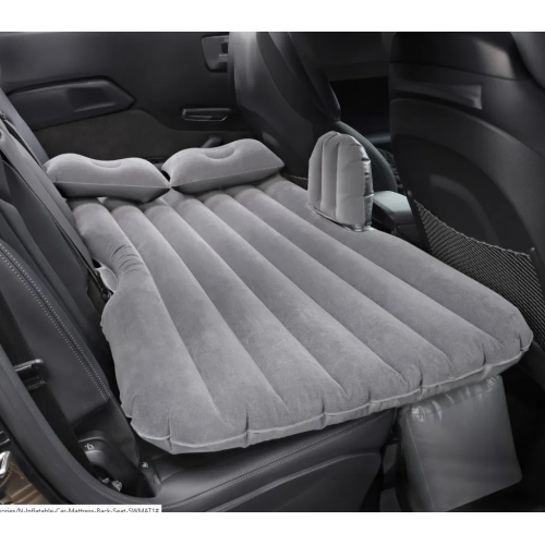 Saltea gonflabila Auto, pentru bancheta spate masina, 130x74x10cm, + 2 perne gonflabile, material PVC