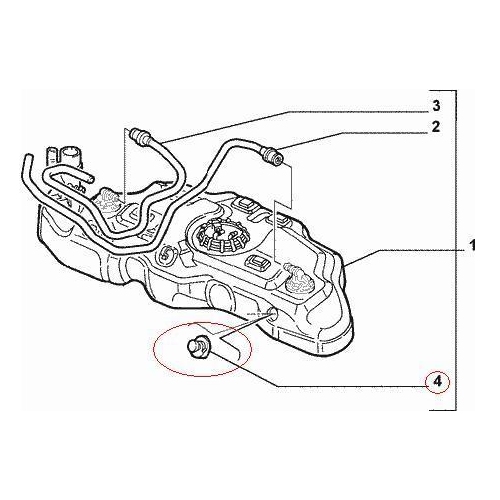 Set clipsuri din plastic pentru rezervorul de combustibil 5 buc, Original, 7632999