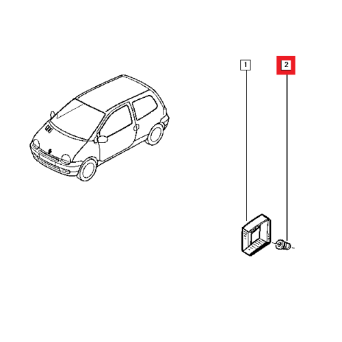 Clips agrafa fixare emblema Dacia Logan 2004-2012, Renault, Topran, 1 Buc.