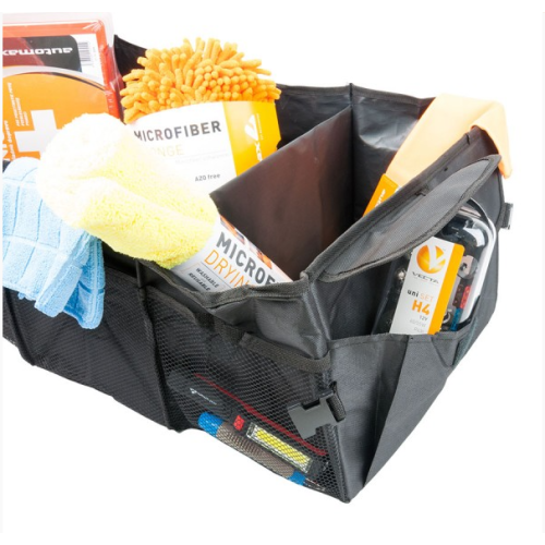 Geanta organizare obiecte 60x38x25cm, organizator portbagaj Automax, 3 compartimente, 6 buzunare laterale