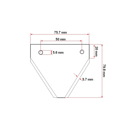 Lama cutit cositoare combina FARA DINTI DIN 80