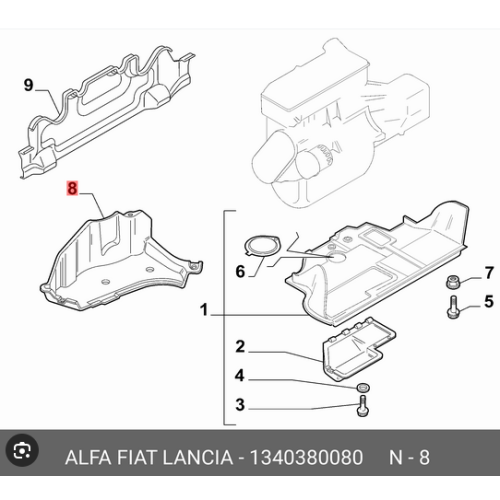 Carcasa alternator Fiat Ducato 1994-2006, Peugeot Boxer 1994-2006, Citroen Jumper 1994-2006, parte montare fara, laterala, ABS+PVC, 570234-8, Aftermarket