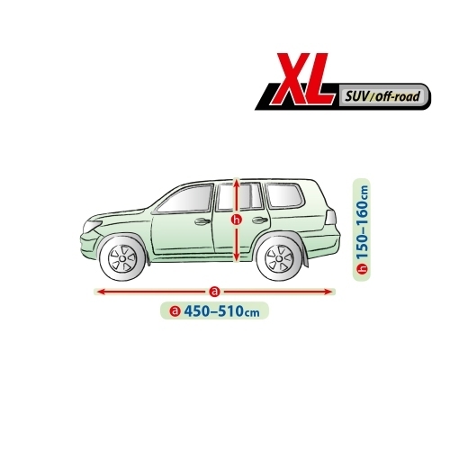 Prelata auto, husa exterioara Mobile Garage XL SUV lungime 450-510 cm DETERIORATA
