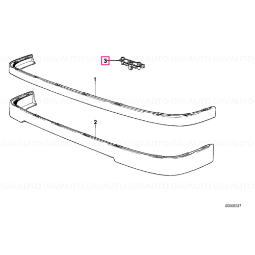 Clema fixare bandou bara O.E. Bmw Seria 3 E30 , original 51711945568