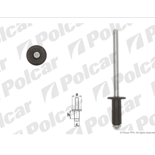 Set 10 bucati nituri fixare , diverse aplicatii; a=9,2; C=4,8; H= 12,30 mm