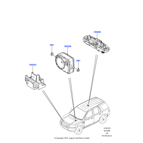 Inchizator inferior capota fata Land Rover Range Rover Sport 2006-, Freelander 2 2008-2014, NTY EZC-LR-001