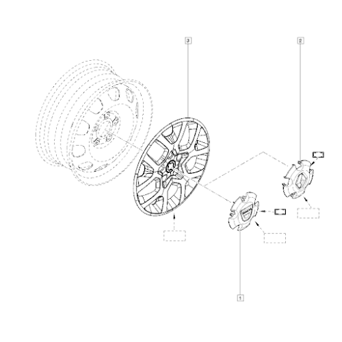 Ornament Janta Tabla R16 Dacia Duster 2010-, capac roata pentu jante pe 16 inch, 1 buc. 403157451R, piesa originala OE