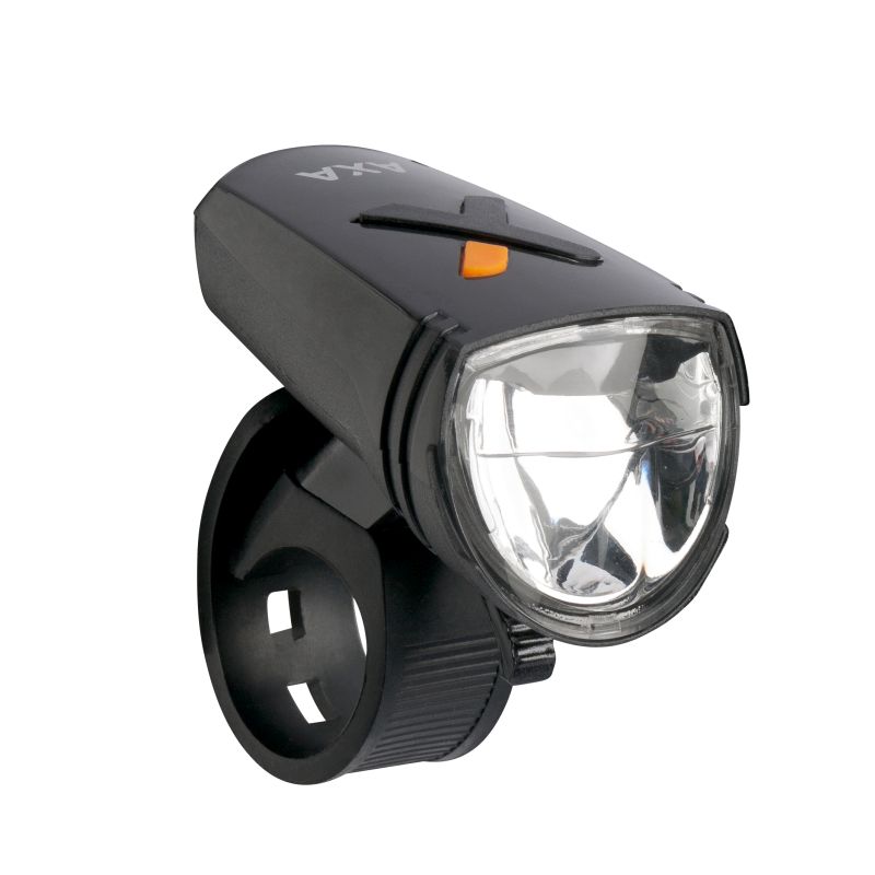 Set lumini bicicleta LED Axa GreenLine 15 , 15 Lux, incarcare USB, lumina fata si lumina spate