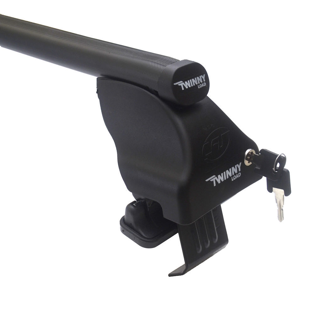 Set bare transversale portbagaj din otel marca Twinny Load TL S49, kit complet cu bare, suporti si antifurt cu cheie, Audi A3 Sportback 8va 2012- 5 Usi, Fara bare longitudinale