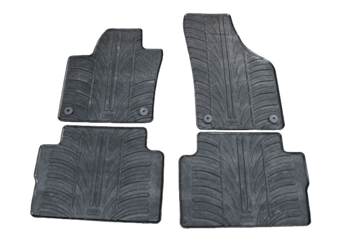 Set covorase auto din cauciuc Vw Sharan 2010-, Seat Alhambra 2010- (5 usi), Negru, Gledring, 4 buc.