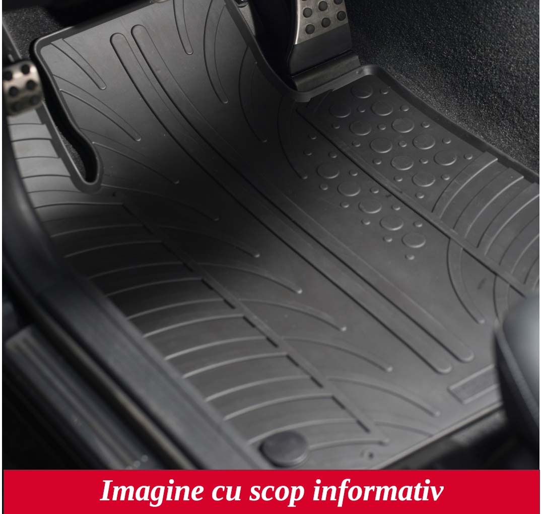 Set covorase auto din cauciuc Audi A3 Sportback/ Sedan (8V) 2012-06.2020, 3/5 usi, , Negru, Gledring, 4 buc.