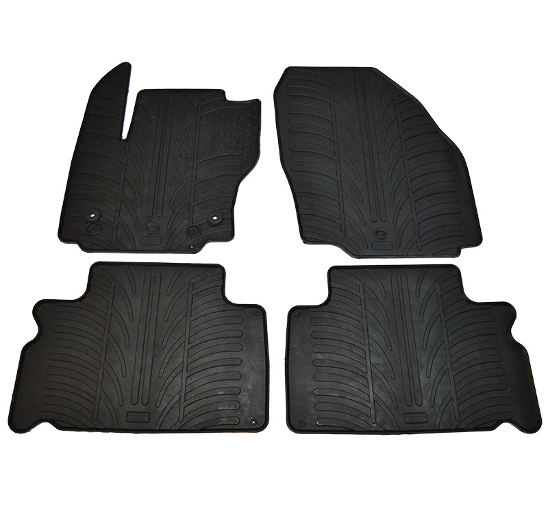 Set covorase auto din cauciuc Ford S-Max 2012-2015, Ford Galaxy 2012-07.2015 Facelift 5 usi, Negru, Gledring, 4 buc.