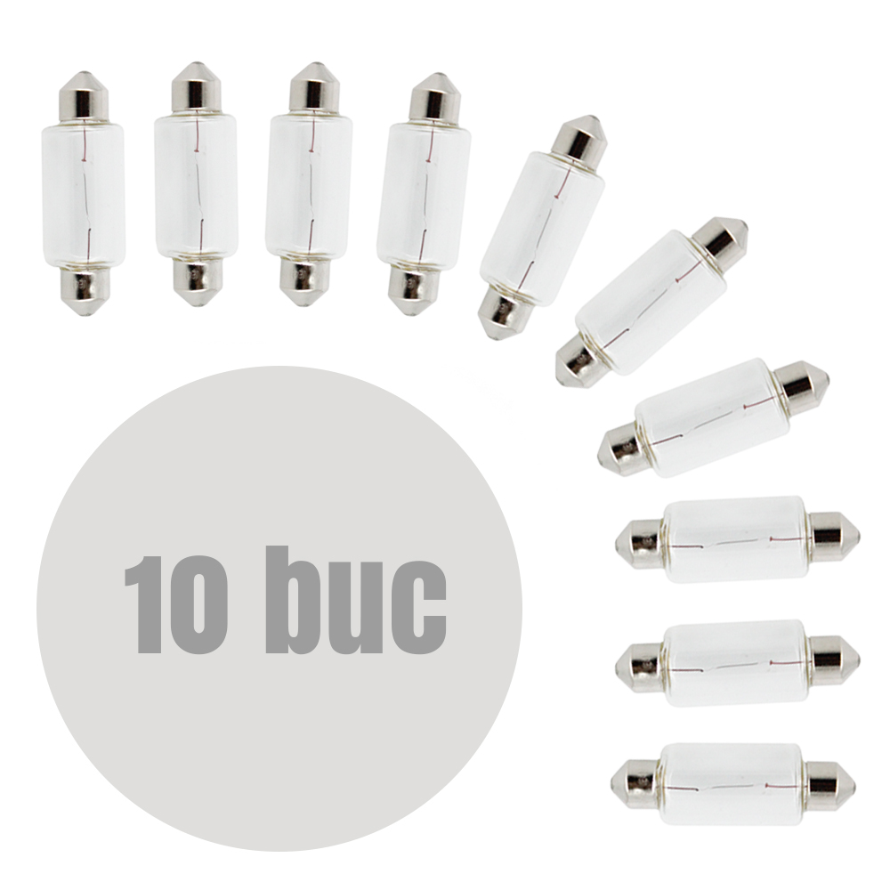 Bec auto Sofit SV8.5- 15x41mm 12V 5W , set 10 buc