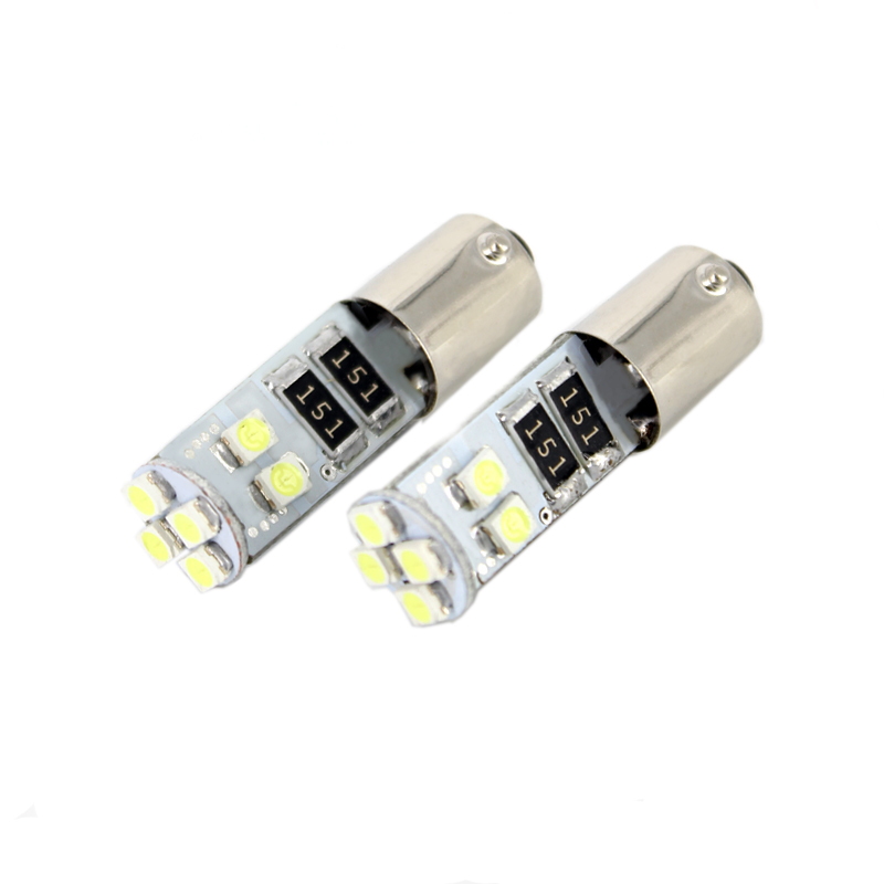 Bec auto led SMD Carguard 12V 0.5W Ba9s T8.5 , bord si pozitie, 2 buc