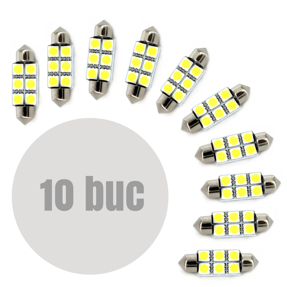 Bec auto Sofit SV8.5 LED SMD 41mm 12V 1.5W, pret pentru 1 buc.