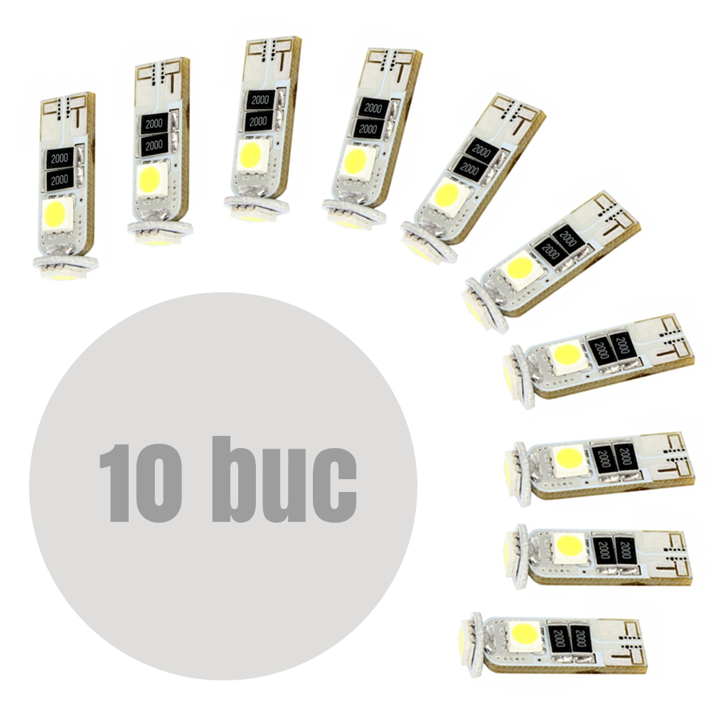 Bec de pozitie LED SMD Canbus T10 W2.1x9.5 12V 3W (W3W) , set 10 buc.