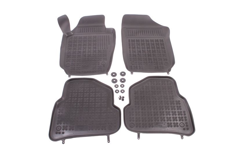 Set covorase auto din cauciuc VW Polo 5, dupa 2009 , presuri tip tavita marca Rezaw Plast