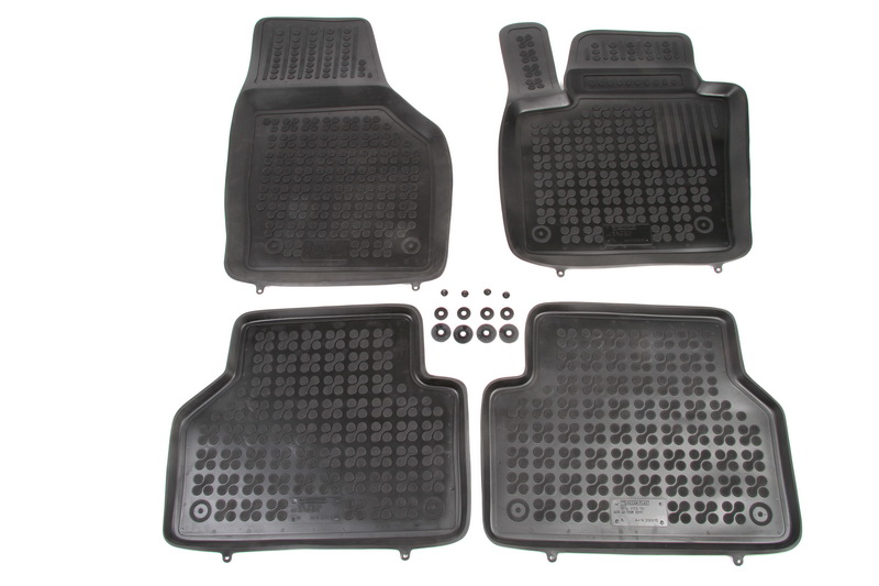 Set covorase auto din cauciuc Audi Q3 dupa 2011 , presuri tip tavita marca Rezaw Plast