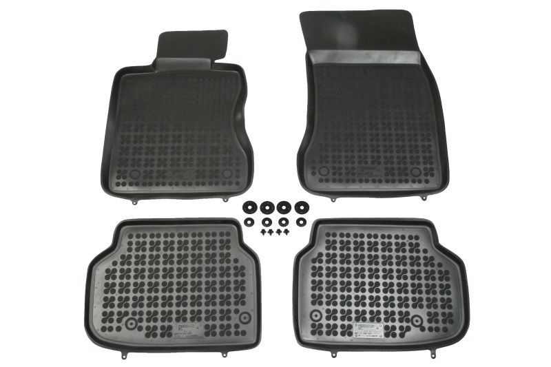 Set covorase auto din cauciuc BMW Seria 7 (F1) dupa 2007 , presuri tip tavita marca Rezaw Plast