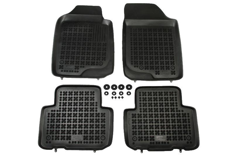 Set covorase auto din cauciuc Kia Carens 3, 2006-2013 , presuri tip tavita marca Rezaw Plast