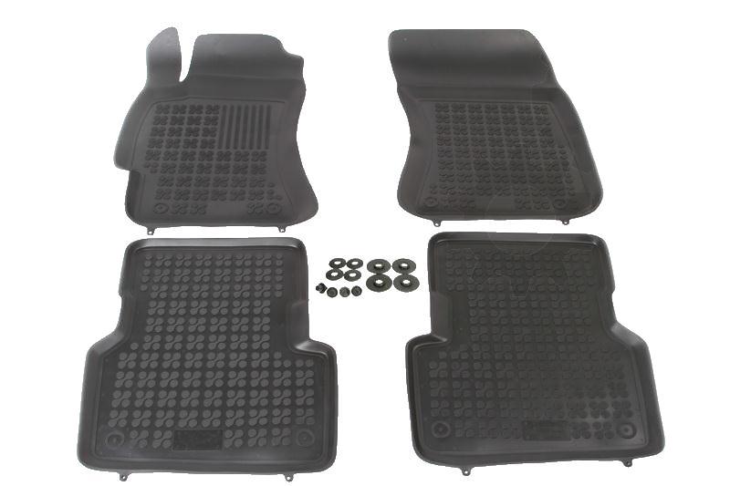 Set covorase auto din cauciuc Subaru Forester 2, 2003-2008 , presuri tip tavita marca Rezaw Plast