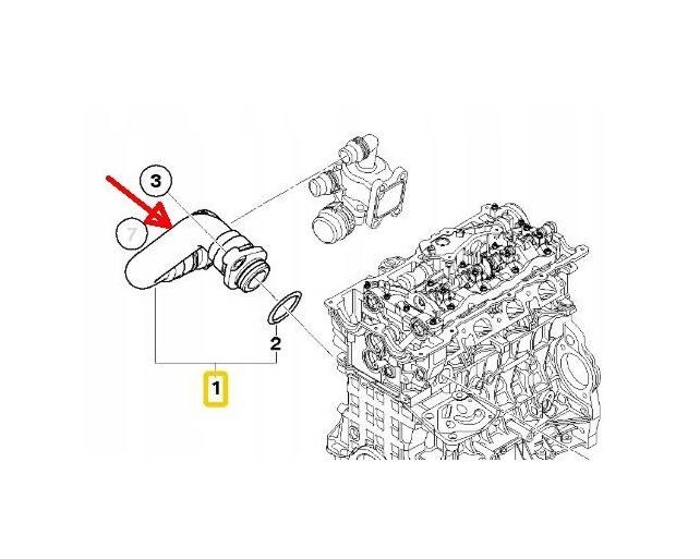 Furtun radiator Bmw Seria 1 E87/E88/E81/E82 2004-2011, Seria 3 E46 1998-2006, Seria 3 E90/E91/92/93 2005-2013, X3 E83 2004-2011, cauciuc, RapidAuto 2008PW-6