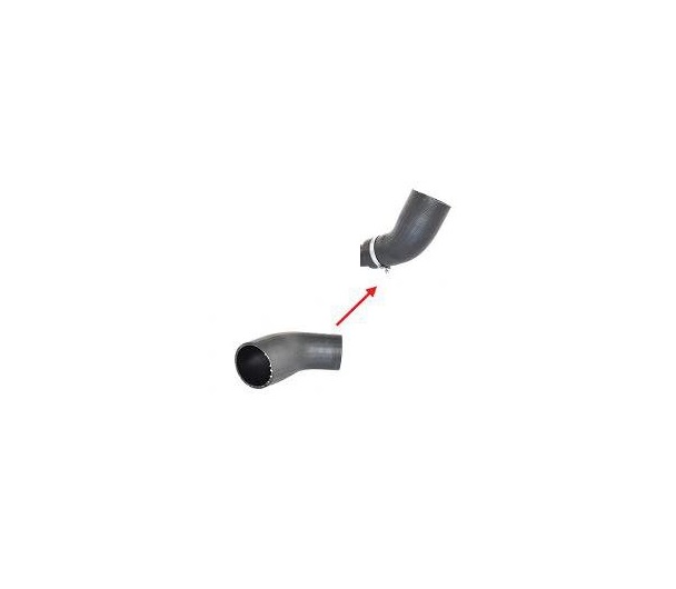 Furtun intercooler, supraalimentare Ford Galaxy 2006-2015, Mondeo 2007-, S-Max 2006-2015, diametru 63/52 mm, cauciuc, scurt, RapidAuto 3219PT-1