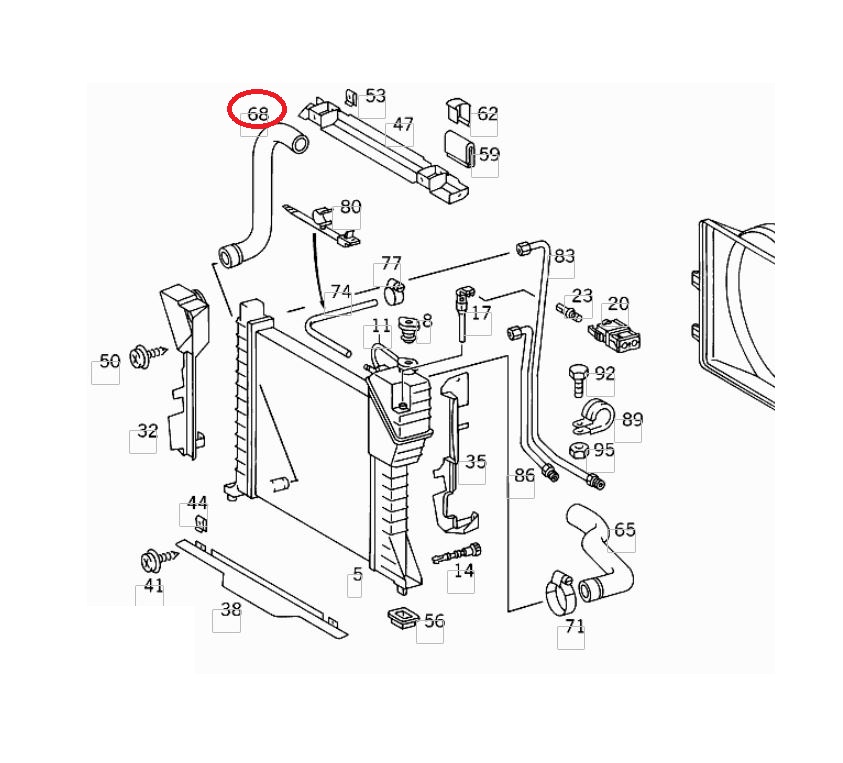 Furtun radiator Mercedes Sprinter 2000-2006, Sprinter 1995-2000, diametru 37/47 mm, cauciuc, inferior, RapidAuto 5062PW-1