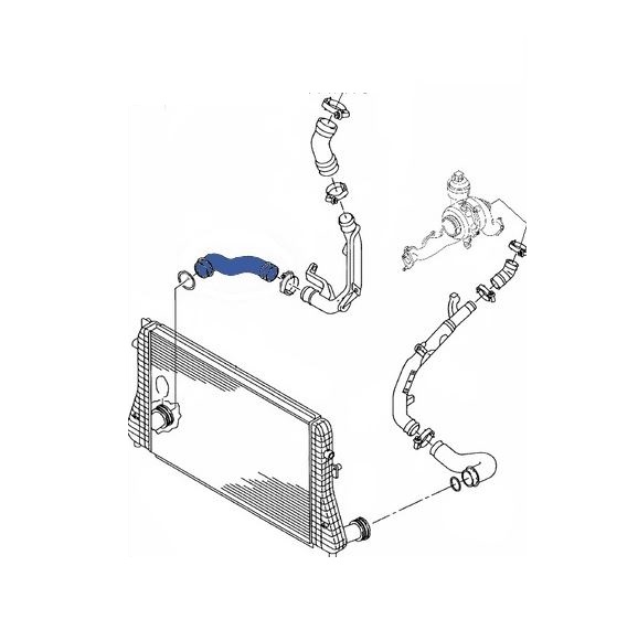 Furtun intercooler, supraalimentare, diametru 56 mm, cauciuc, RapidAuto 9516PT-1