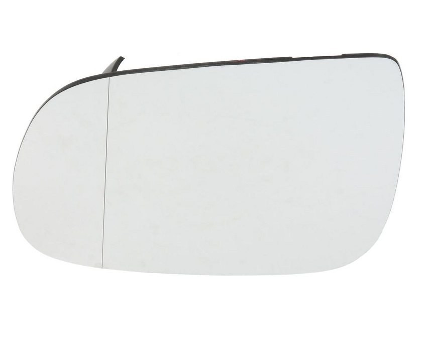 Geam oglinda AUDI Q5 (8R), 09.2008-2016; Q7 (4L), 09.2009-2014, partea stanga, incalzit; sticla convexa; geam cromat