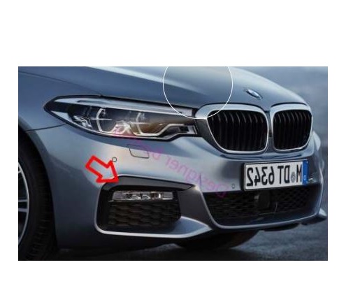 Bandou grila bara protectie fata BMW Seria 5 (G30/G31), 05.2017-, Pachet M, fata, partea dreapta,