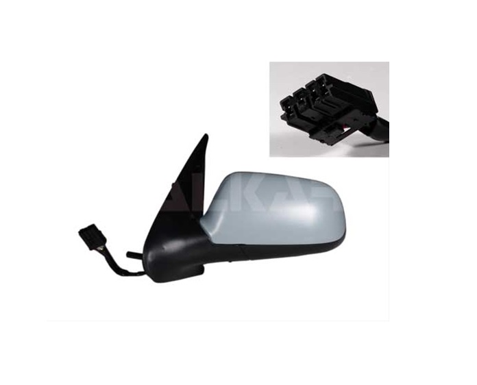 Oglinda usa exterioara CITROEN XSARA (N0/N1/N2), 07.1997-08.2002, partea stanga, reglare electrica; carcasa grunduita; incalzit; sticla asferica; geam albastru; 5 pini