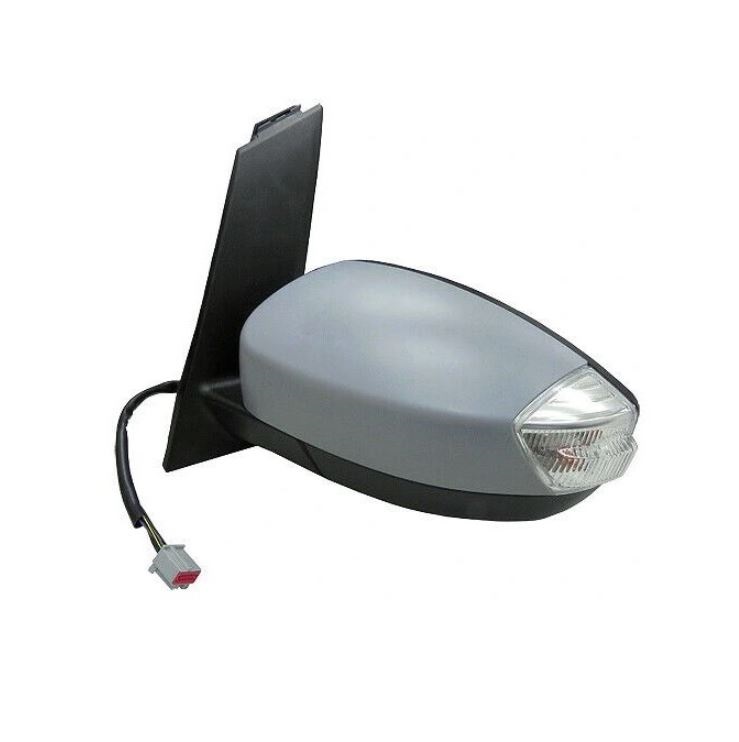Oglinda usa exterioara FORD C-MAX, 10.2014-, partea stanga, reglare electrica; carcasa grunduita; incalzit; sticla asferica; geam cromat; rabatabil; 12 gauri / 10 pini; cu semnalizare; cu functie de unghi mort, cu foot lamp