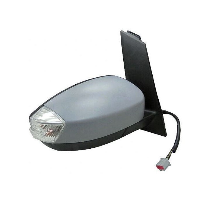Oglinda usa exterioara FORD C-MAX, 10.2014-, partea dreapta, reglare electrica; carcasa grunduita; incalzit; sticla convexa; geam cromat; Senzor de temperatura; rabatabil; 12 gauri / 12 pini; cu semnalizare; cu functie de unghi mort, cu foot lamp