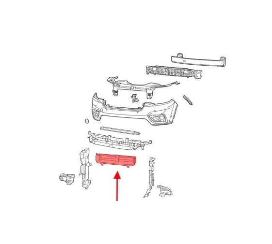 Obturator activ pentru radiatoare JEEP CHEROKEE, 09.2018-, fata aerisire,