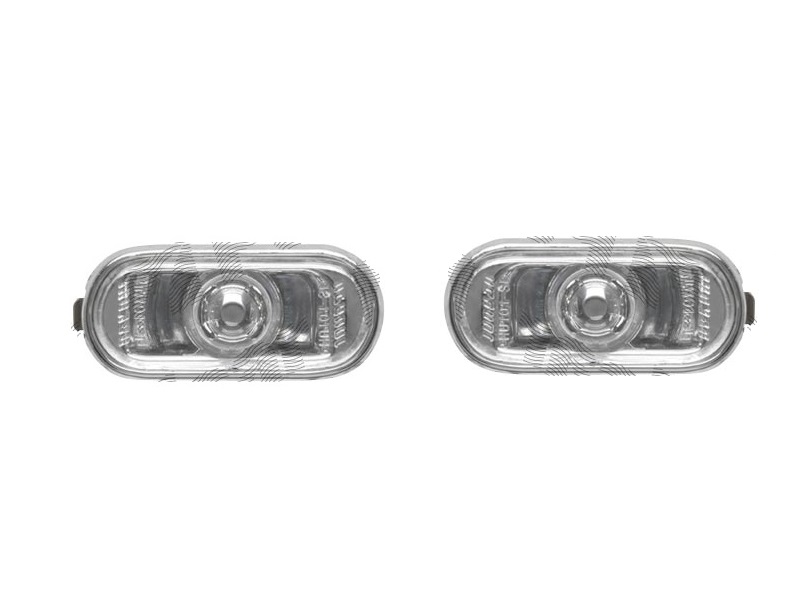 Set lampa semnalizare aripa HONDA CIVIC CRX (EH6/EG2), 1992-12.1998 DEL SOL; CIVIC Hatchback/COUPE (EG/EJ), 1991-1995; CIVIC Sedan (EG/EH9), 1991-1995; INTEGRA III (DC), 1994-2000, stanga+dreapta, transparent, argintiu; fara soclu bec ; tuning;
