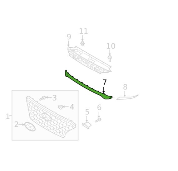 Bandou bara protectie fata HYUNDAI SANTA FE (TM), 02.2018-, cromat; superior
