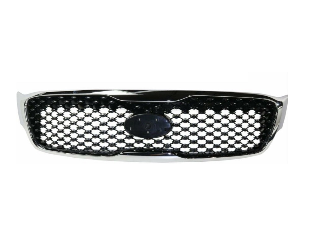 Grila radiator KIA SORENTO (UM), 2015-, fata, cu rama crom; gri