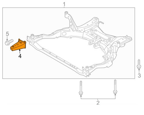 Suport armatura bara fata Mazda 3 (Bm), 06.2013-08.2017; Mazda 6 (Gj), 12.2014-04.2018; Mazda Cx-5 (Ke), 03.2012-08.2017, parte montare Fata, Dreapta, RapidAuto 45C20712