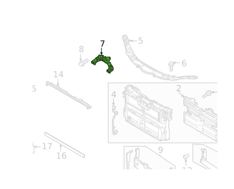 Suport incuietoare capota MAZDA 3 (BP), 03.2019-; CX-30 (DM), 09.2019-, fata,