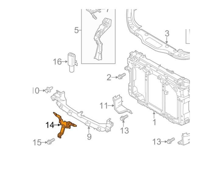 Suport incuietoare capota MAZDA CX-5 (KE), 03.2012-2016, fata,