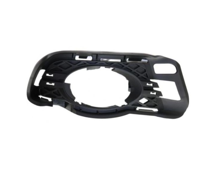 Grila bara fata MERCEDES Clasa C (W204), 03.2007-03.2011, fata, partea dreapta, negru; cu gaura pentru lampa de ceata