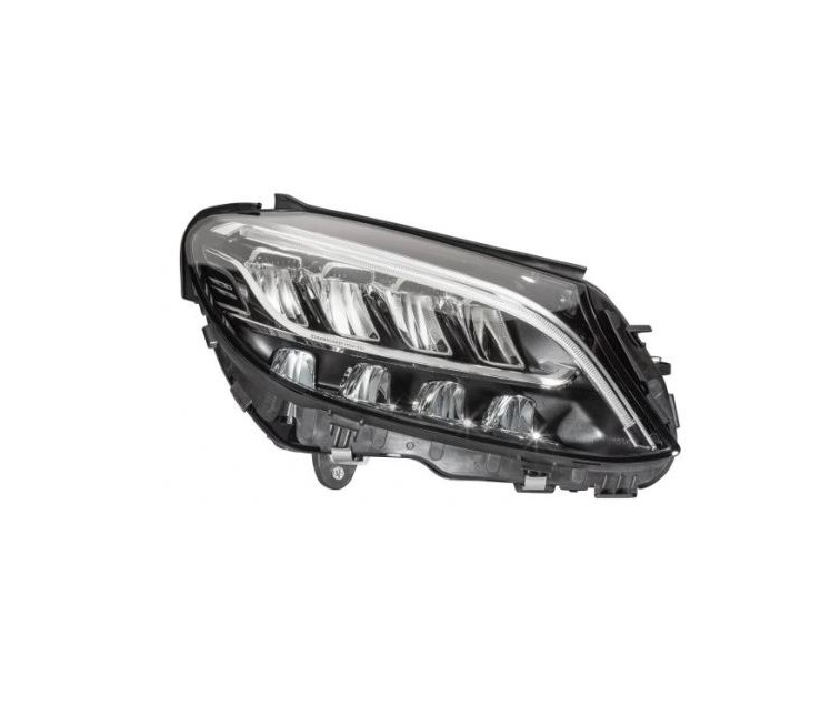 Far MERCEDES Clasa C (W205), 06.2018-, HELLA, fata, partea dreapta, fara inscriptia 'Mercedes Benz'; LED; electric; fara modul LED; fara unitate control LED;
