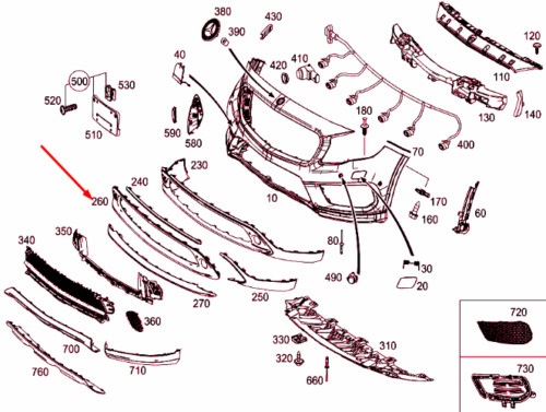 Bandou bara fata MERCEDES Clasa GLA (X156), 2017-2019, Centrala,